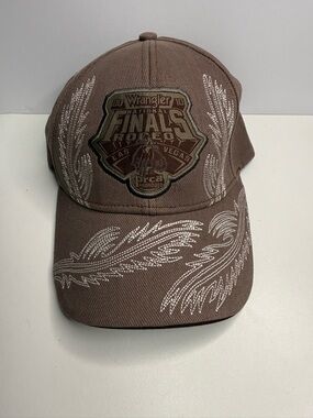 Wrangler Finals Rodeo Embroidered Brown Cap Las Vegas 2010